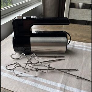 Black and Silver Hand Mixer